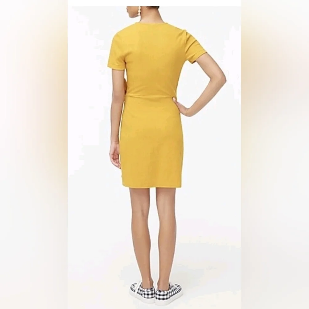 J. Crew Yellow Tie-Waist Midi Dress Never‎ Woern